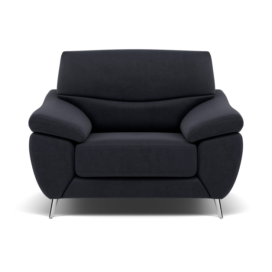 Bolero Armchair - Armchair Fabric Armchairs Sterling Home 1 SFA-PEY-10 CHARCOAL