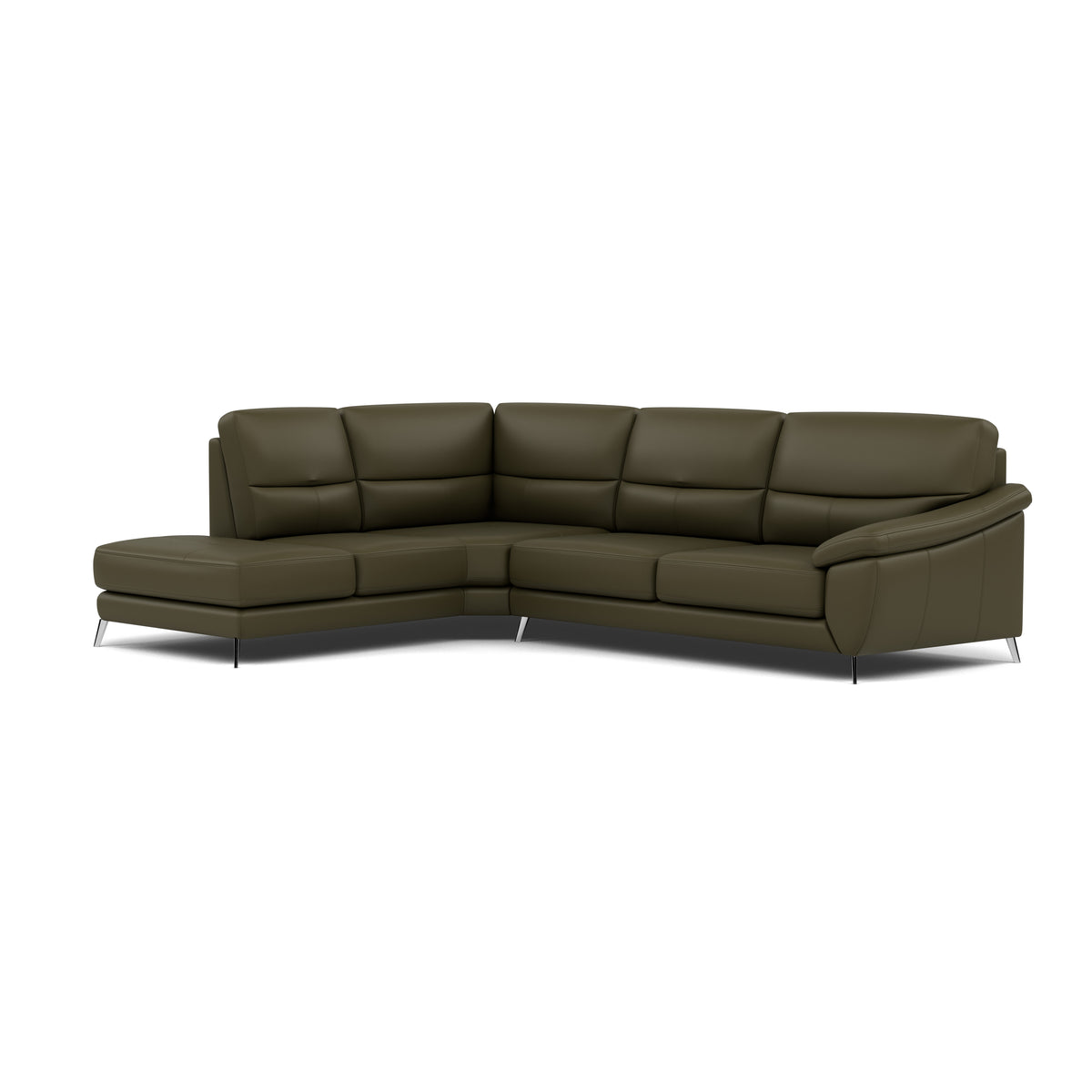 Bolero Corner Sofa - Combination 1 2 Piece Corner Left Terminal Cat 20S - Left Hand Facing — NWS-548E DARK OLIVE, gallery image 1