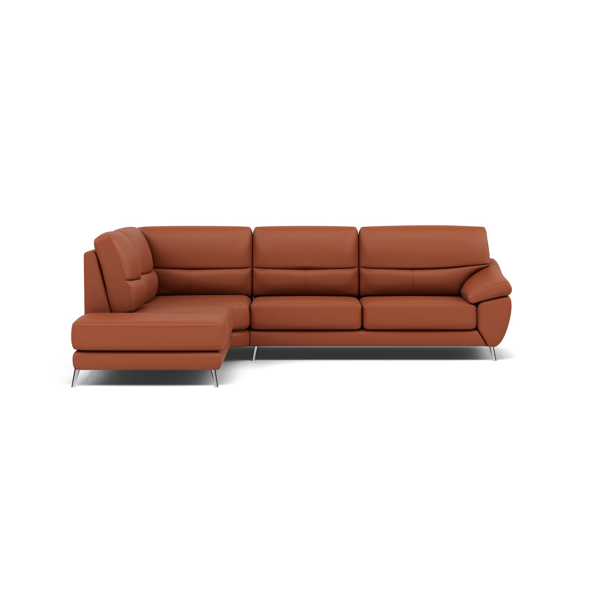 Bolero Corner Sofa - Combination 1 2 Piece Corner Left Terminal Cat 20S - Left Hand Facing Corner Sofas Sterling Home 6 NWS-605D WARM BROWN
