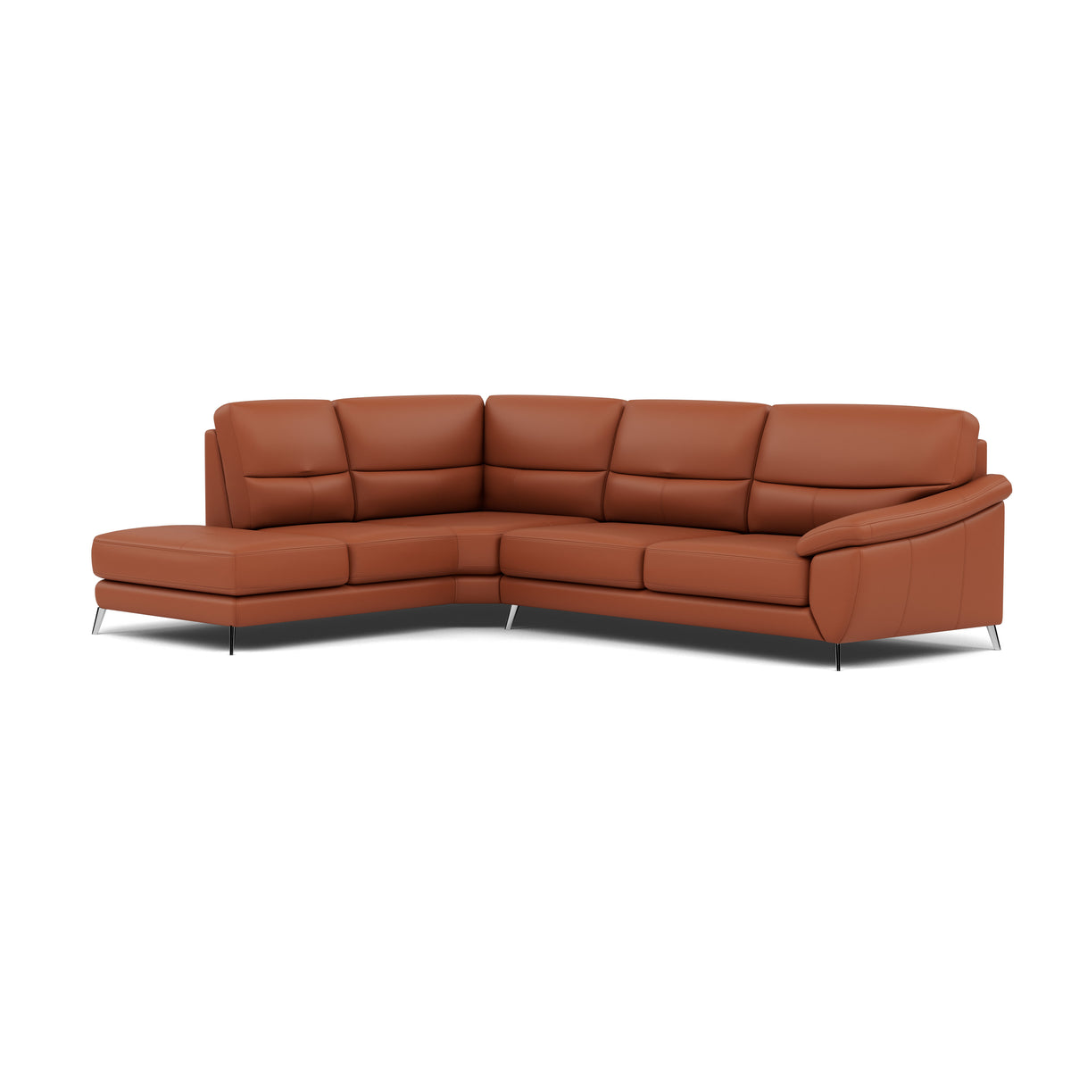 Bolero Corner Sofa - Combination 1 2 Piece Corner Left Terminal Cat 20S - Left Hand Facing — NWS-605D WARM BROWN, gallery image 1