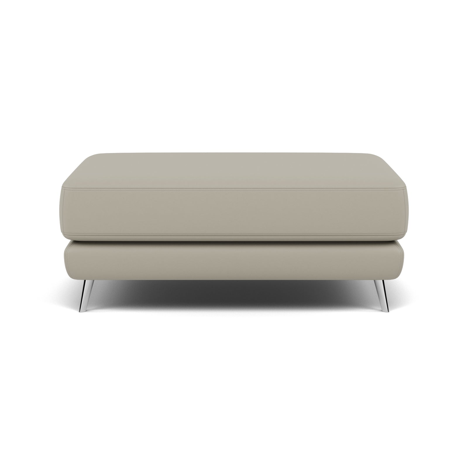 Bolero Footstool - Rectangular Footstool A Cat 20S Footstools Sterling Home 1 NWS-516E LIGHT GREY