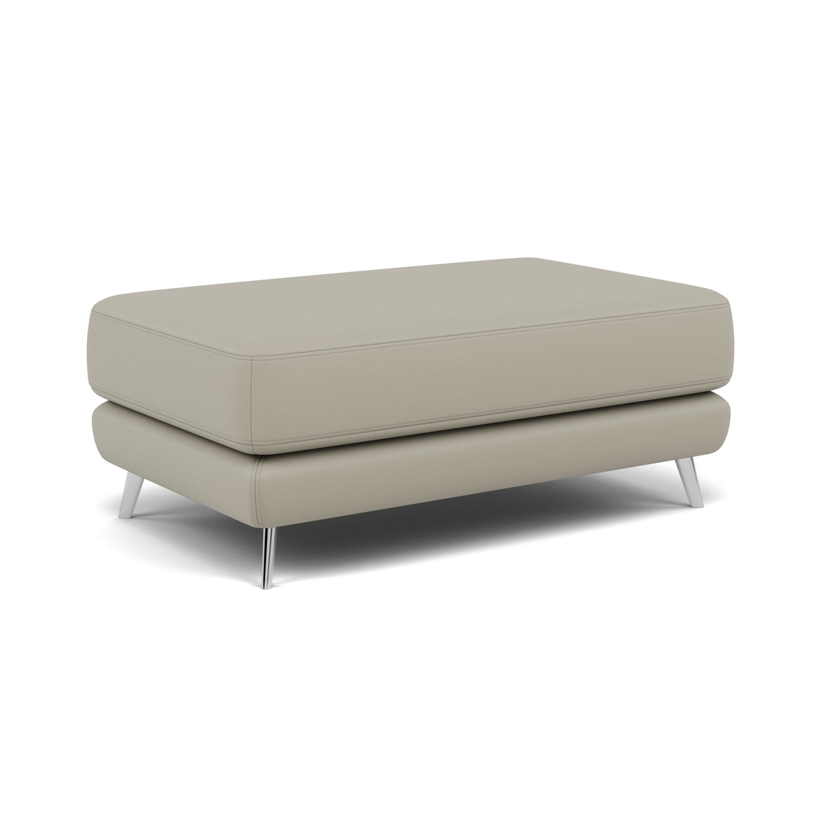 Bolero Footstool - Rectangular Footstool A Cat 20S — NWS-516E LIGHT GREY, gallery image 1