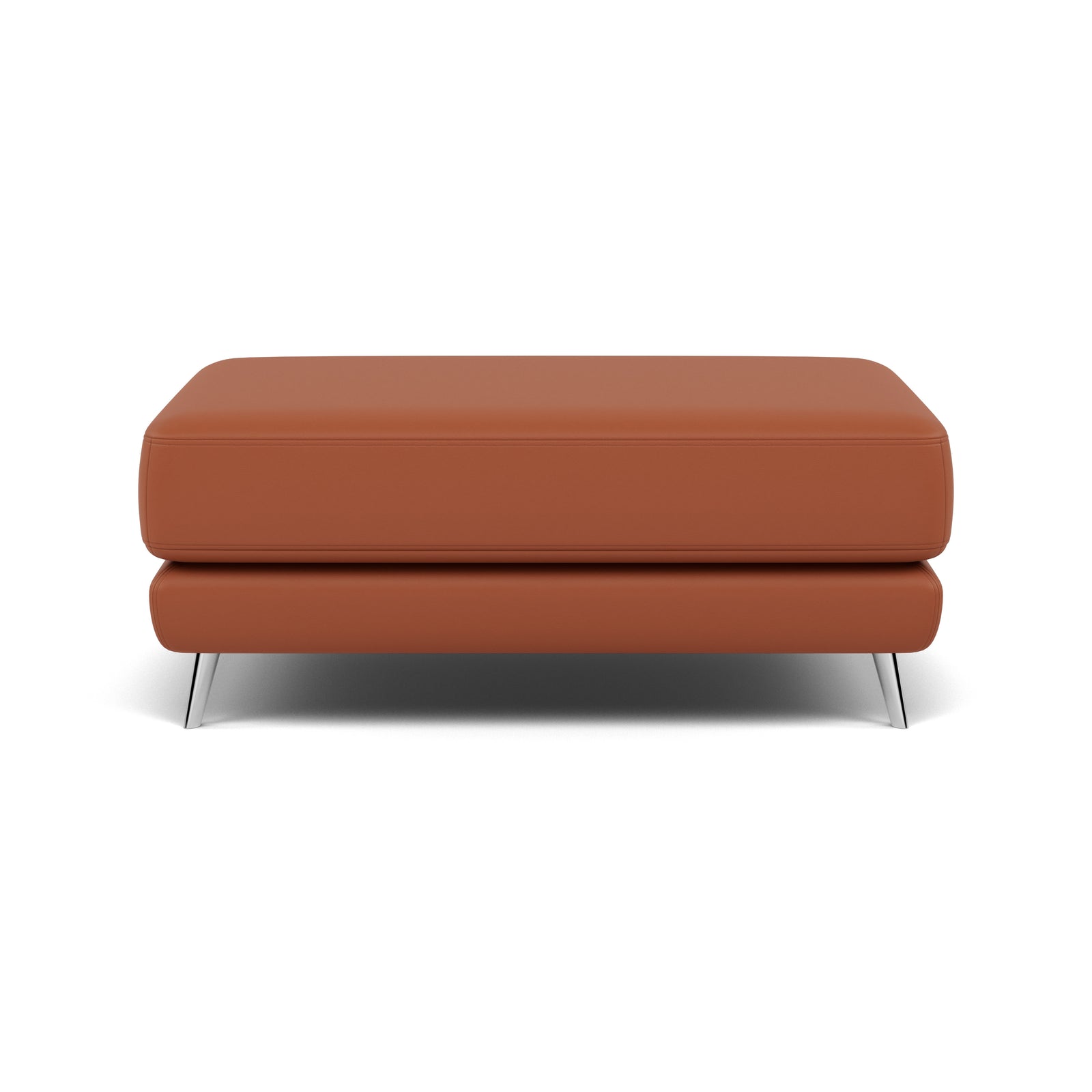 Bolero Footstool - Rectangular Footstool A Cat 20S Footstools Sterling Home 7 NWS-605D WARM BROWN