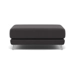 Bolero Footstool - Rectangular Footstool A Fabric Footstools Sterling Home 4 SFA-PEY-08 GRAPHITE