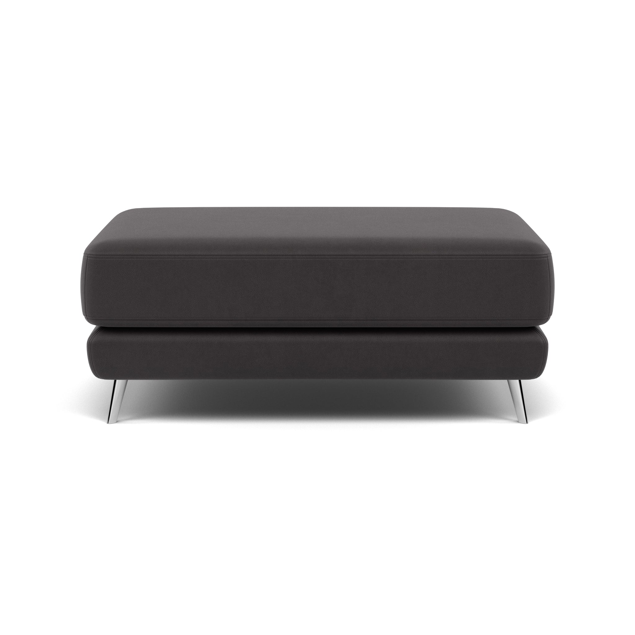 Bolero Footstool - Rectangular Footstool A Fabric Footstools Sterling Home 4 SFA-PEY-08 GRAPHITE