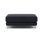 Bolero Footstool - Rectangular Footstool A Fabric Footstools Sterling Home 1 SFA-PEY-10 CHARCOAL