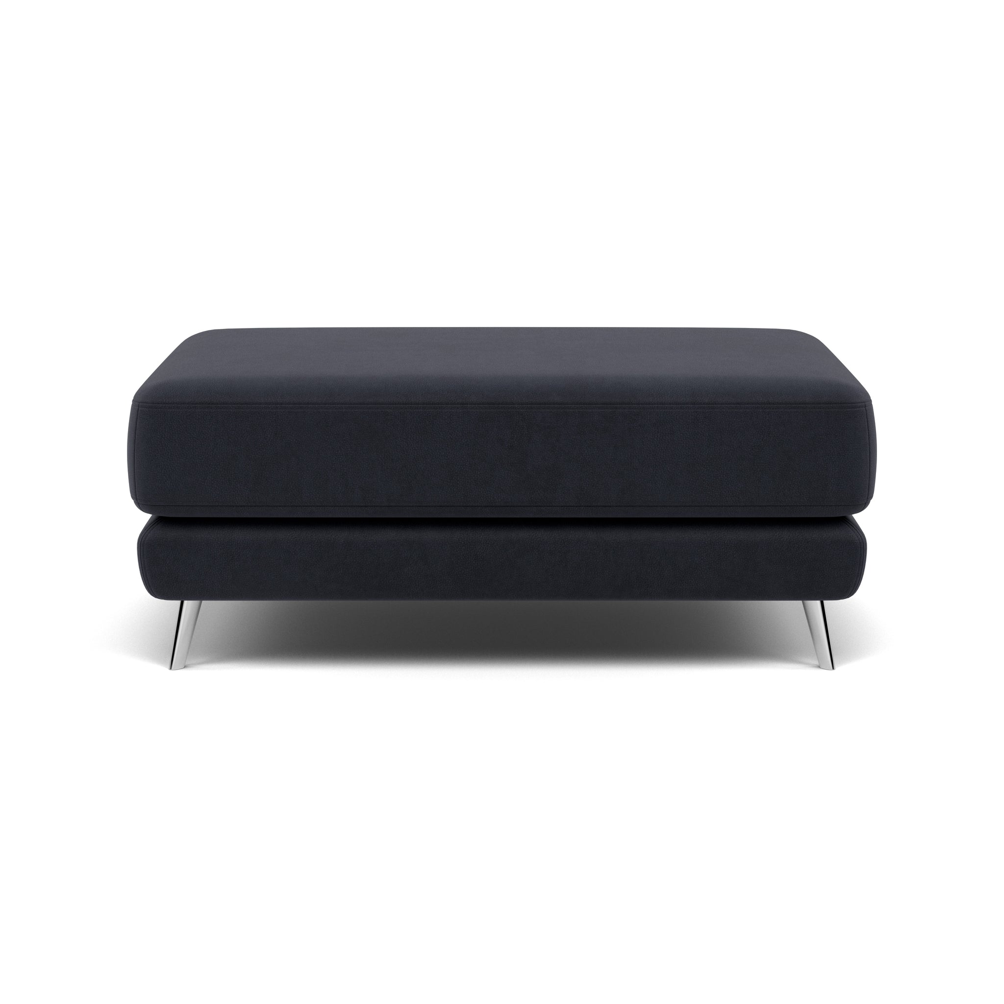 Bolero Footstool - Rectangular Footstool A Fabric Footstools Sterling Home 1 SFA-PEY-10 CHARCOAL
