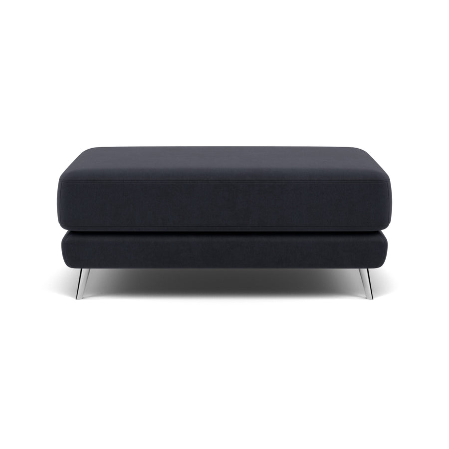 Bolero Footstool - Rectangular Footstool A Fabric Footstools Sterling Home 1 SFA-PEY-10 CHARCOAL