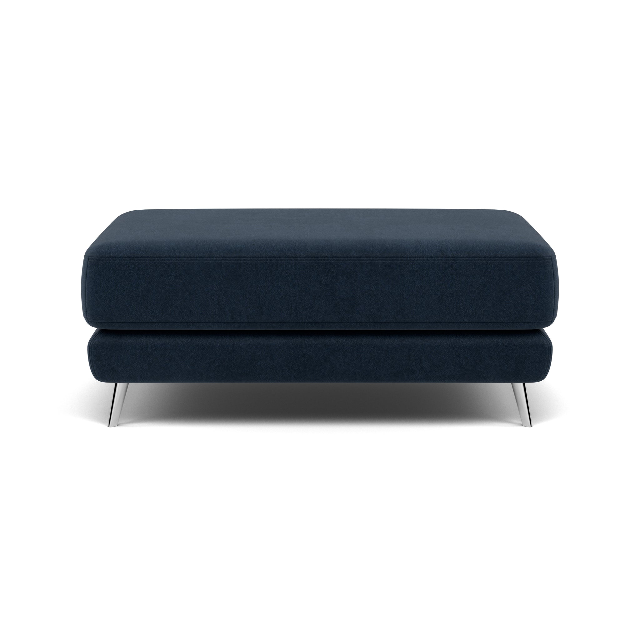 Bolero Footstool - Rectangular Footstool A Fabric Footstools Sterling Home 7 SFA-PEY-15 NAVY