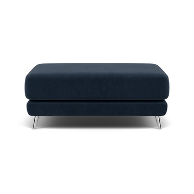 Bolero Footstool - Rectangular Footstool A Fabric Footstools Sterling Home 7 SFA-PEY-15 NAVY