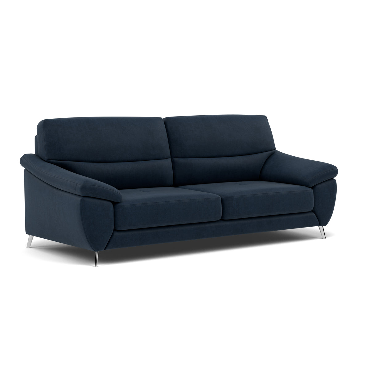 Bolero Small 3 Seater Sofa - 2.5 Seater Sofa Fabric — SFA-PEY-15 NAVY, gallery image 1