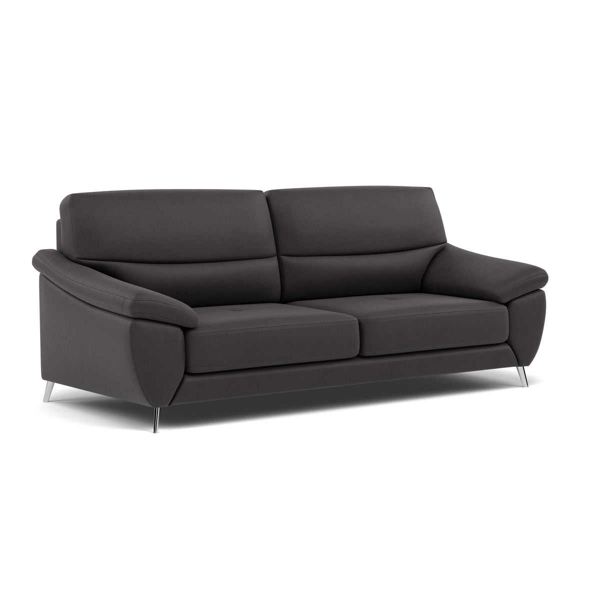 Bolero Small 3 Seater Sofa - 2.5 Seater Sofa Fabric — SFA-PEY-08 GRAPHITE, gallery image 1