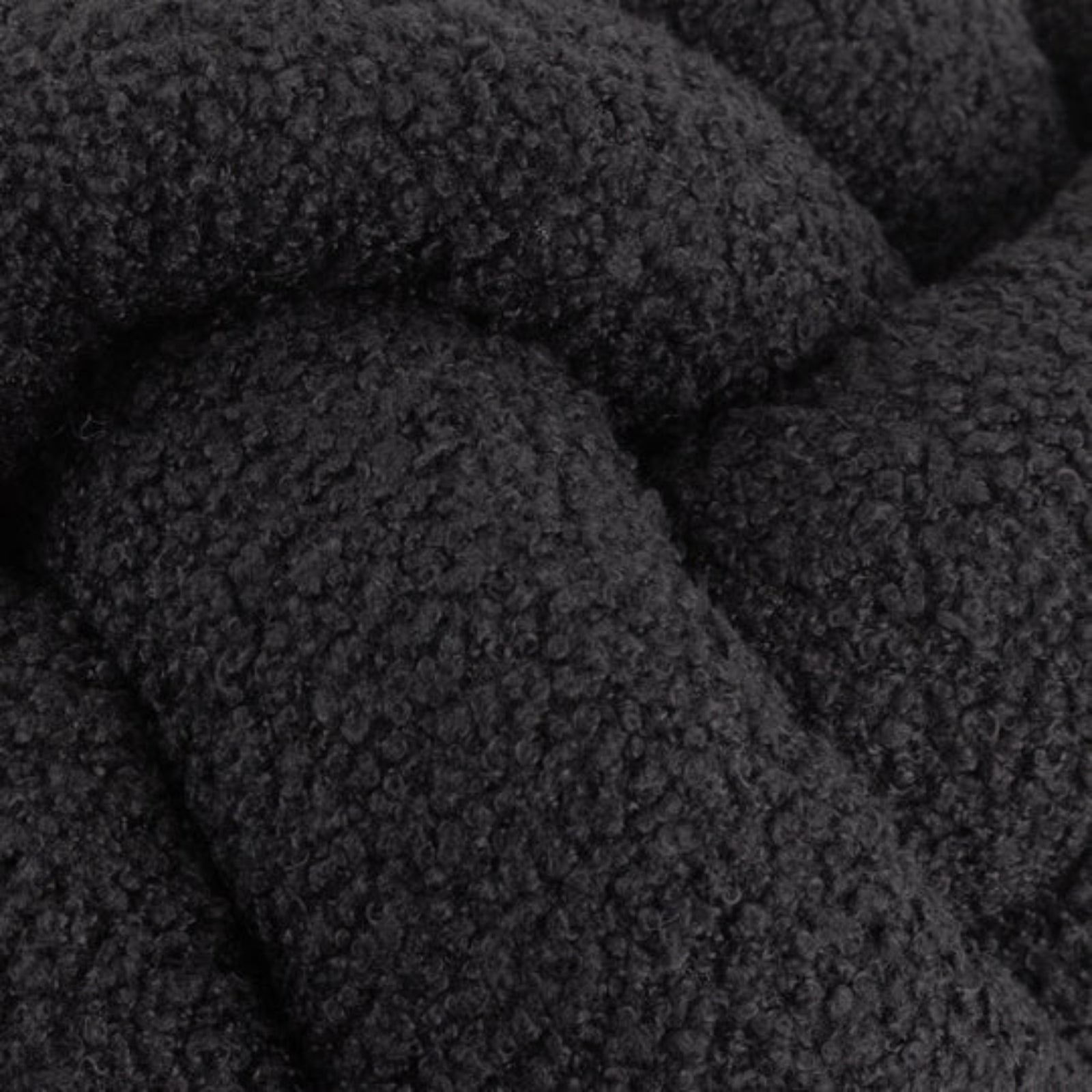 SALE Boucle Knot Fleece Cushion Black Sterling Home 2