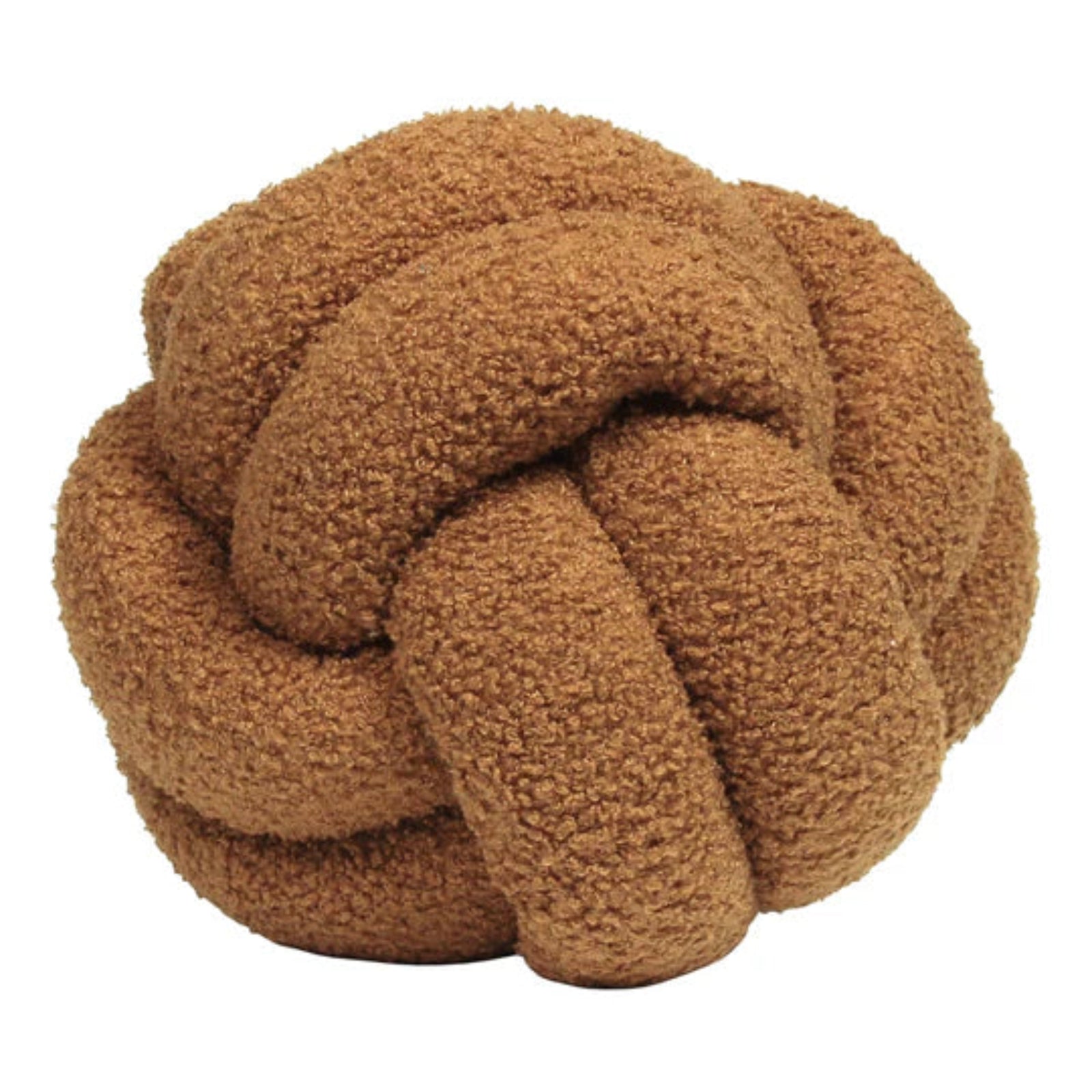 SALE Boucle Knot Fleece Cushion Rust Sterling Home 2