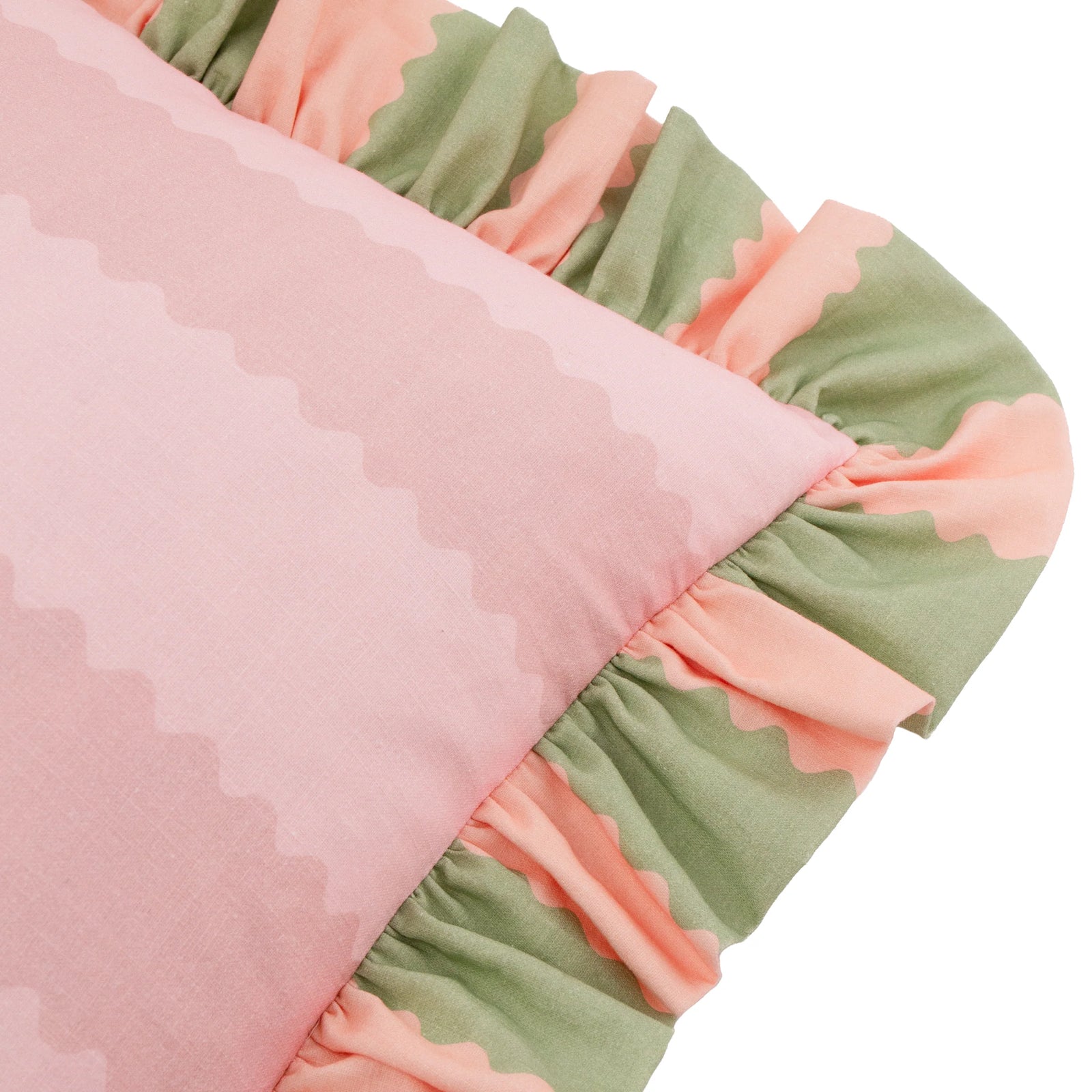 Birdie Stripe Ruffle Square Cushion - SALE Birdie Stripe Ruffle Cushion 45CM Pf Sterling Home 2