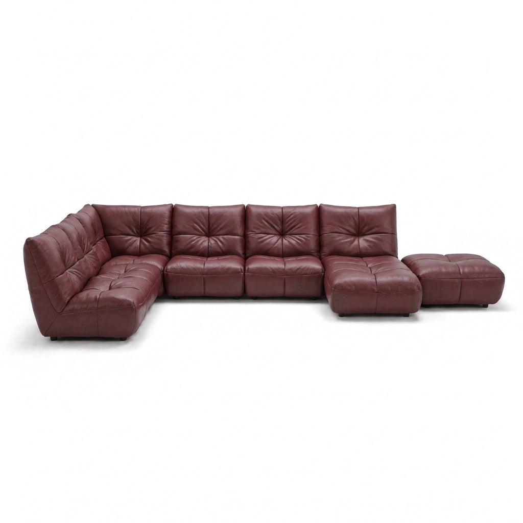 Comet Corner Sofa - Combination 1 - Corner Sofa Group With Footstool Cat 20S Corner Sofas Sterling Home 11 BVS-035C - DEEP RED