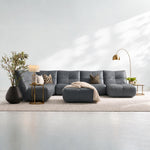 Comet Corner Sofa - Combination 1 - Corner Sofa Group With Footstool Cat 20S — BXS-023C BLACK, gallery image 1