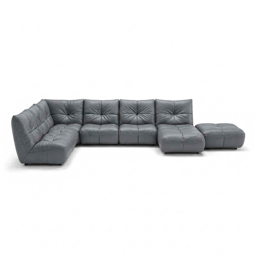 Comet Corner Sofa - Combination 1 - Corner Sofa Group With Footstool Cat 20S Corner Sofas Sterling Home 19 BXS-023C BLACK
