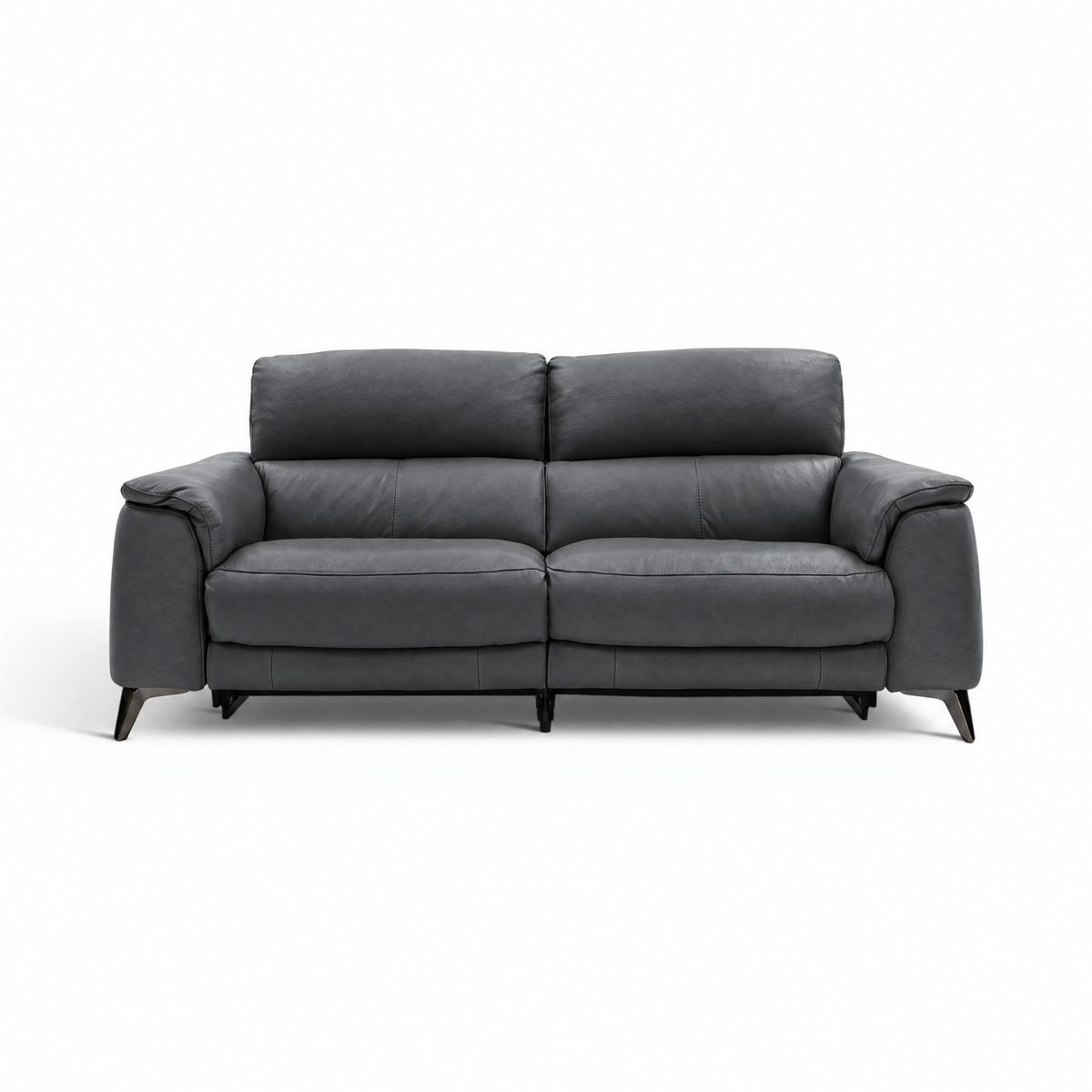 Allegra 3 Seater Recliner Sofa - 2.5 Seater Power Recliner with Power Headrest Cat 20S - Power with Power Headrest & USB 3 Seater Sofas Sterling Home 7 BXS-023C BLACK