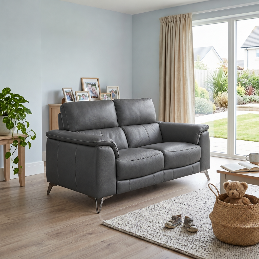 Allegra 2 Seater Sofa - 2 Seater Sofa Cat 20S — BXS-023C BLACK, gallery image 1