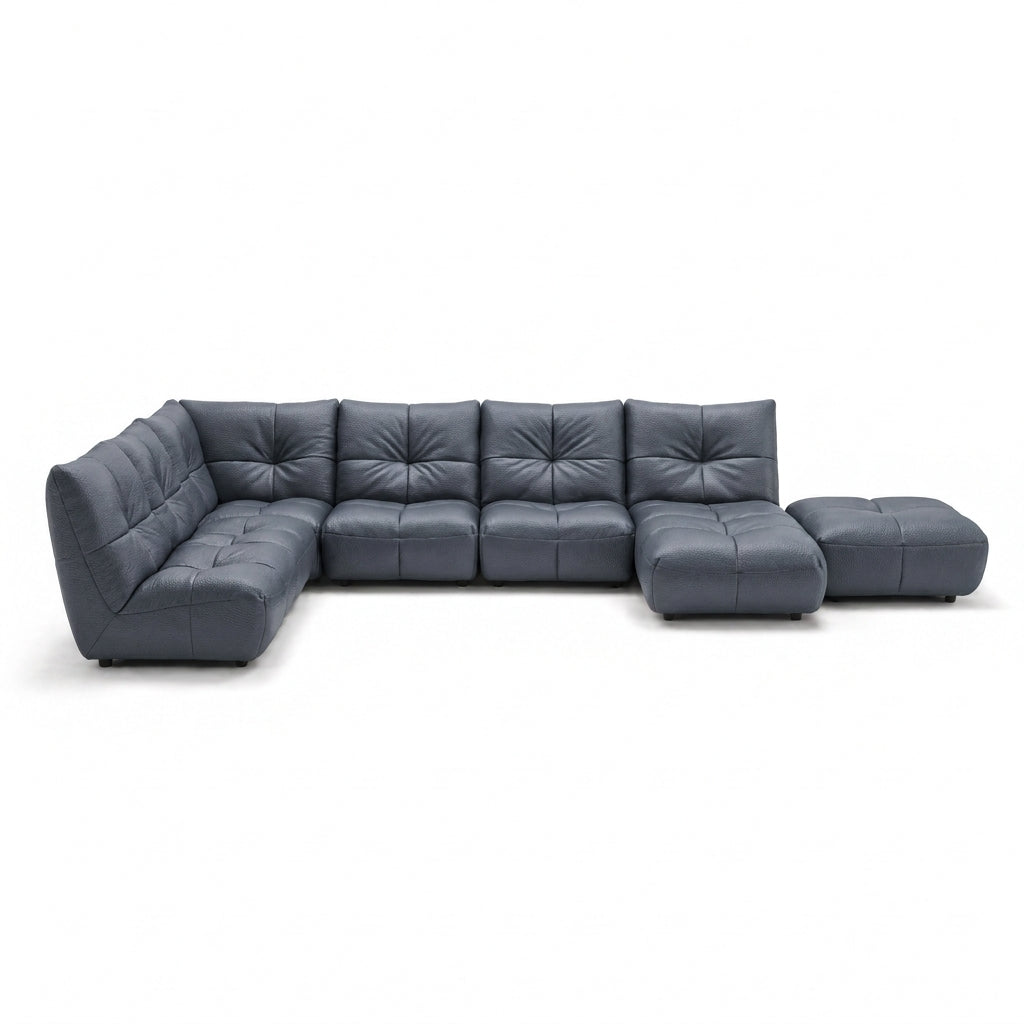 Comet Corner Sofa - Combination 1 - Corner Sofa Group With Footstool Cat 20S Corner Sofas Sterling Home 24 BXS-036C NAVY