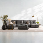 Comet Corner Sofa - Combination 1 - Corner Sofa Group With Footstool Cat 20S — BXS-037C WALNUT, gallery image 1
