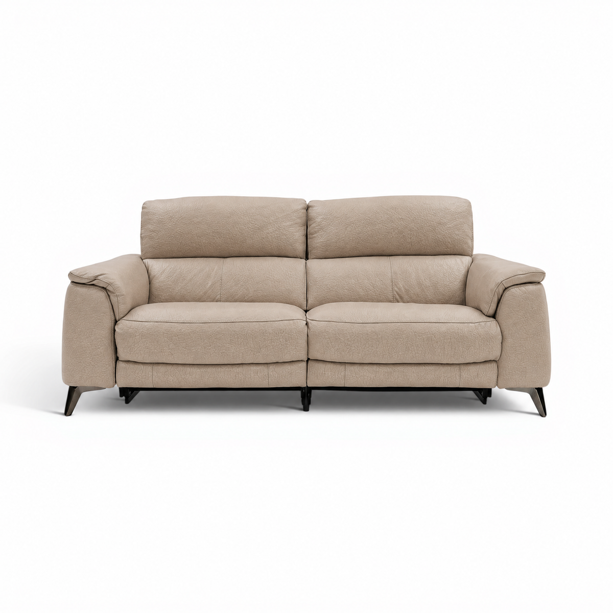 Allegra 3 Seater Recliner Sofa - 2.5 Seater Power Recliner with Power Headrest Cat 20S - Power with Power Headrest & USB 3 Seater Sofas Sterling Home 11 BXS-039C PEBBLE