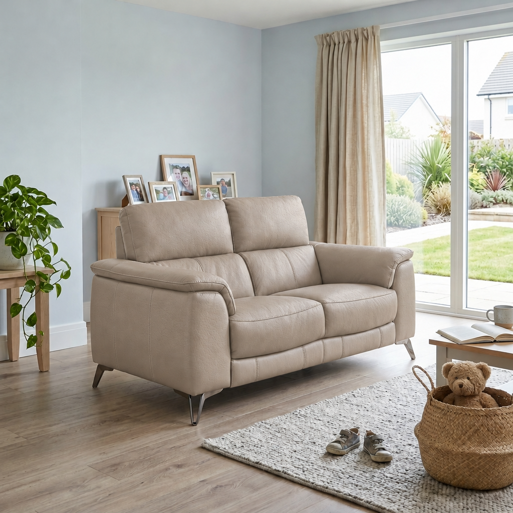 Allegra 2 Seater Sofa - 2 Seater Sofa Cat 20S — BXS-039C PEBBLE, gallery image 1