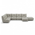 Comet Corner Sofa - Combination 1 - Corner Sofa Group With Footstool Cat 20S Corner Sofas Sterling Home 15 BXS-041E SILVER GREY