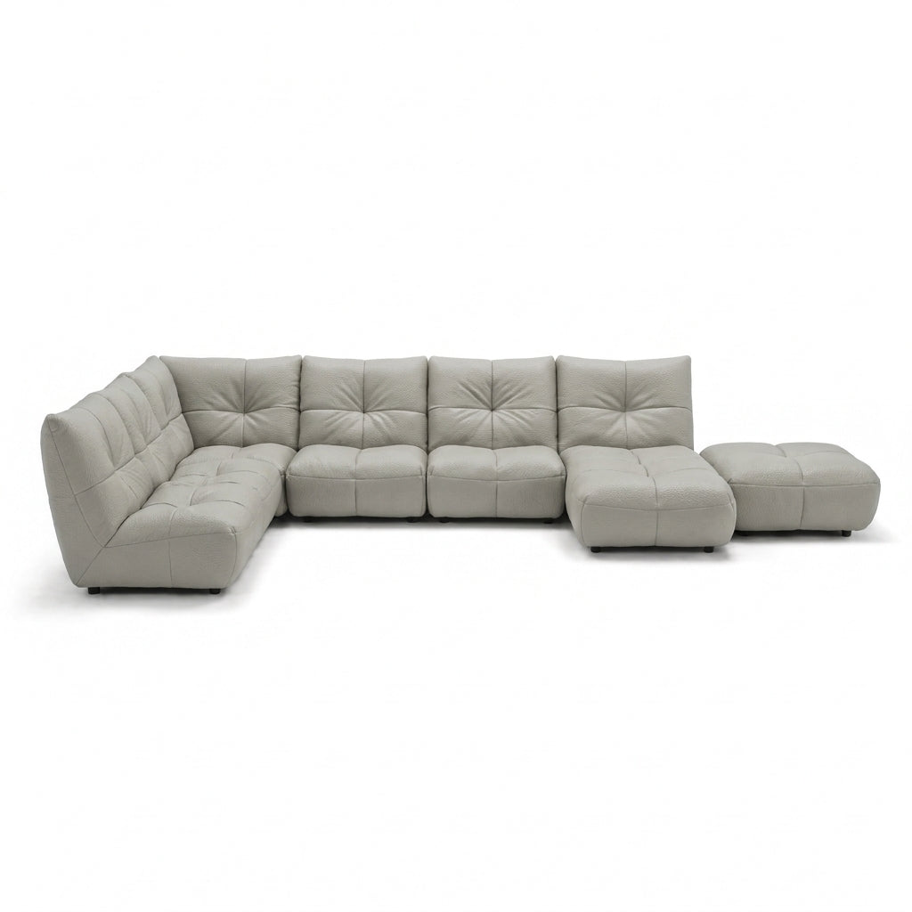 Comet Corner Sofa - Combination 1 - Corner Sofa Group With Footstool Cat 20S Corner Sofas Sterling Home 15 BXS-041E SILVER GREY