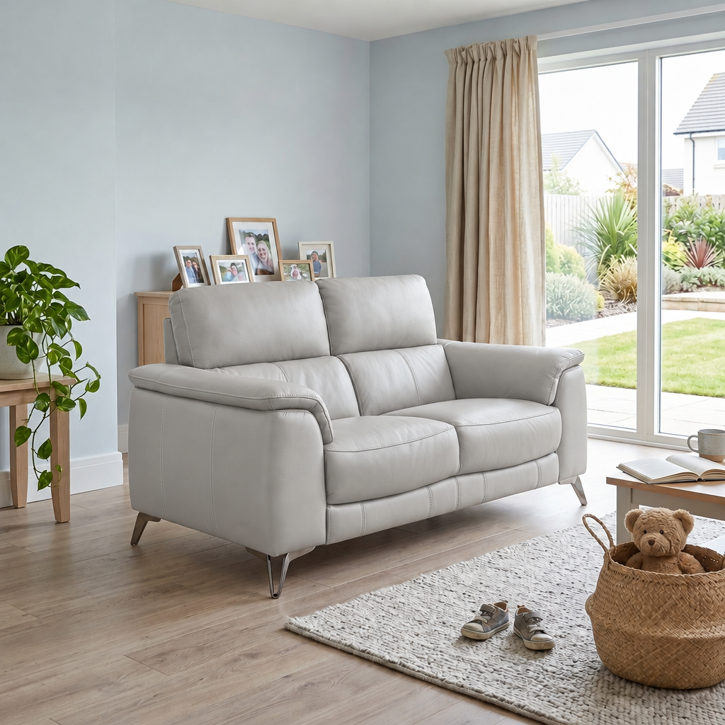 Allegra 2 Seater Sofa - 2 Seater Sofa Cat 20S — BXS-041E SILVER GREY, gallery image 1