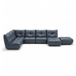 Comet Corner Sofa - Combination 1 - Corner Sofa Group With Footstool Cat 20S Corner Sofas Sterling Home 23 BXS-313E OCEAN BLUE