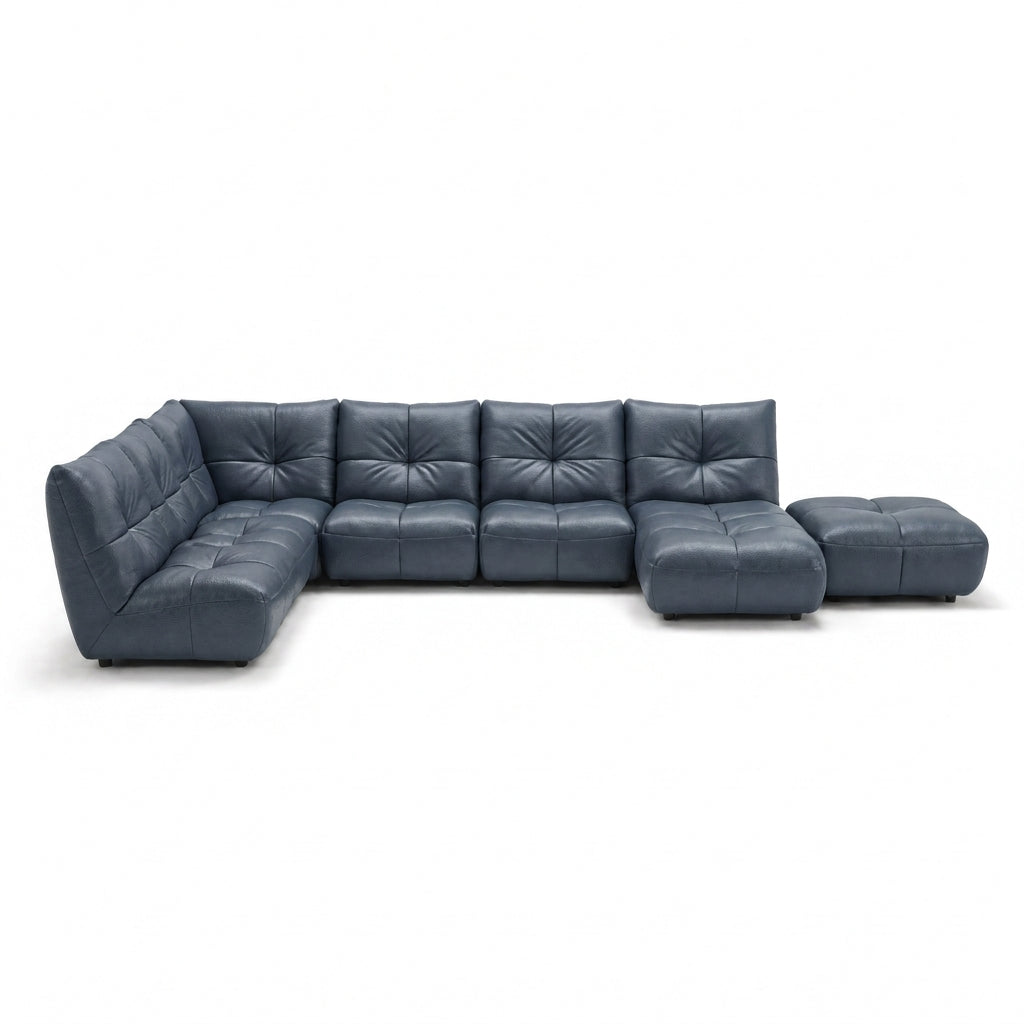 Comet Corner Sofa - Combination 1 - Corner Sofa Group With Footstool Cat 20S Corner Sofas Sterling Home 23 BXS-313E OCEAN BLUE