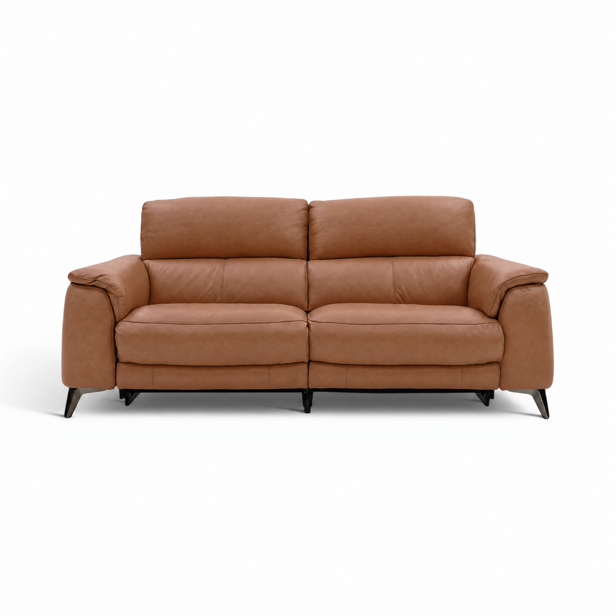 Allegra 3 Seater Recliner Sofa - 2.5 Seater Power Recliner with Power Headrest Cat 20S - Power with Power Headrest & USB 3 Seater Sofas Sterling Home 8 BXS-334E PECAN BROWN