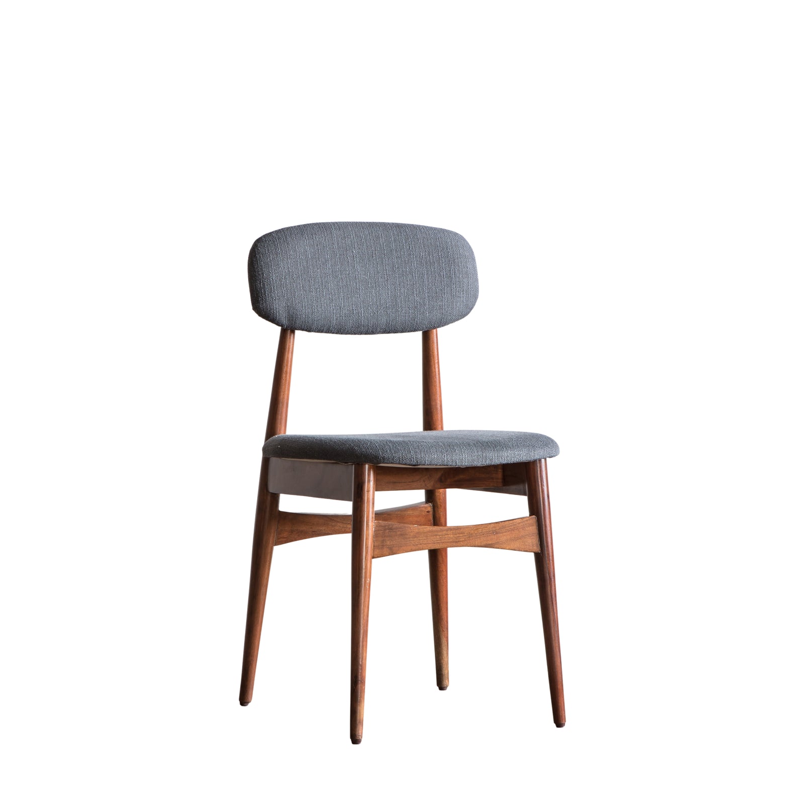 Barcelona Pair of Dining Chairs - Dining Chair - Pair Dark Wood / Grey Sterling Home 5