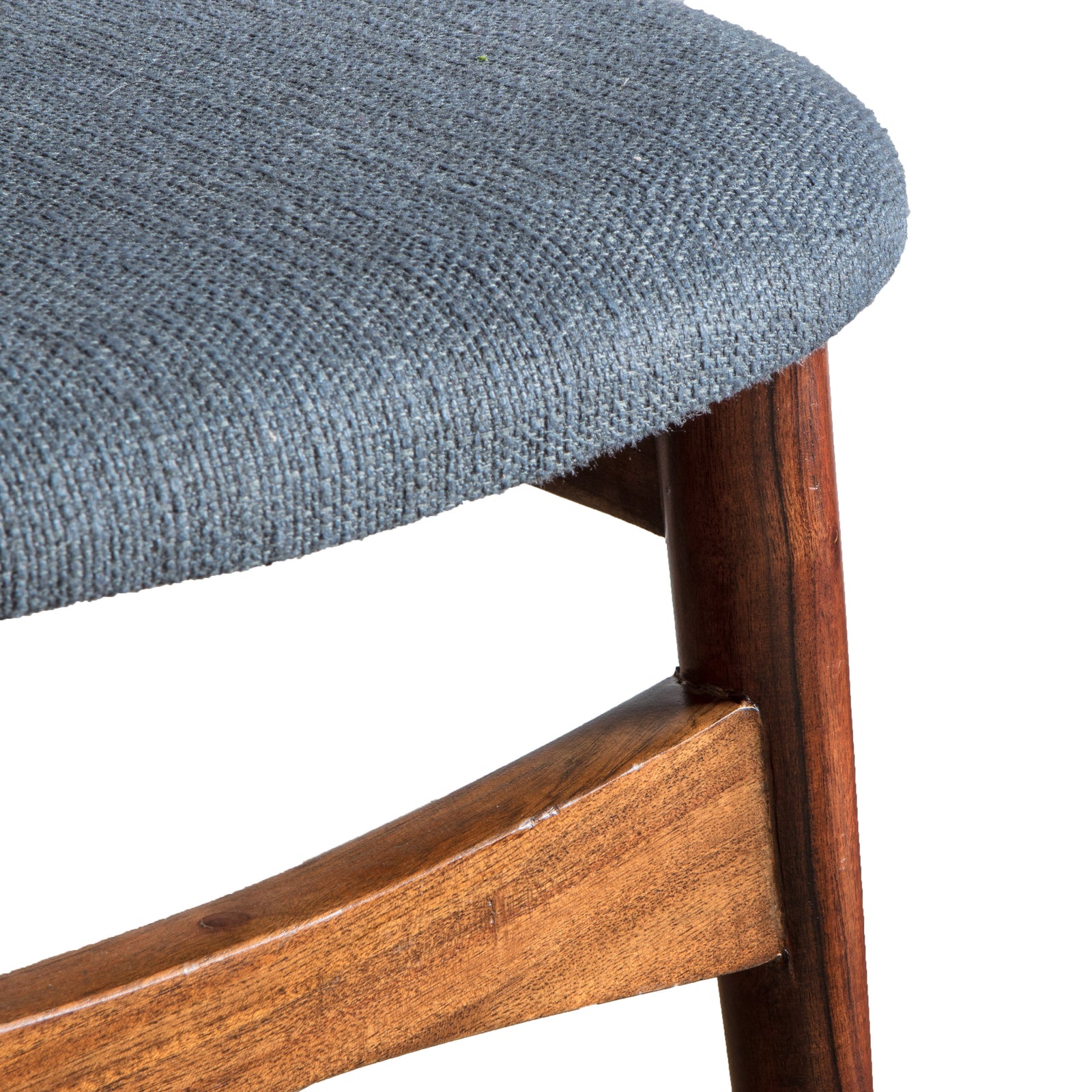 Barcelona Pair of Dining Chairs - Dining Chair - Pair Dark Wood / Grey Sterling Home 7