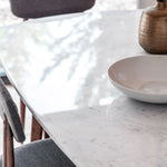 Barcelona Dining Table - Dining Table 160x90cm Dark Wood / Marble Sterling Home 3