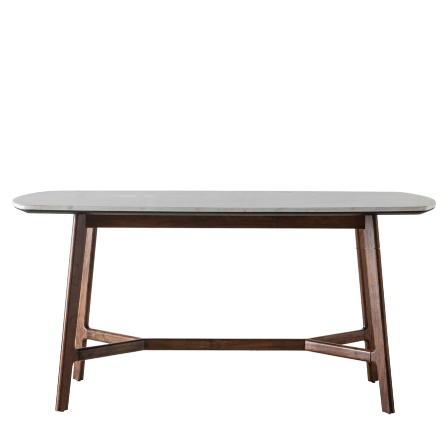Barcelona Dining Table - Dining Table 160x90cm Dark Wood / Marble Sterling Home 1
