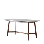 Barcelona Dining Table - Dining Table 160x90cm Dark Wood / Marble Sterling Home 5