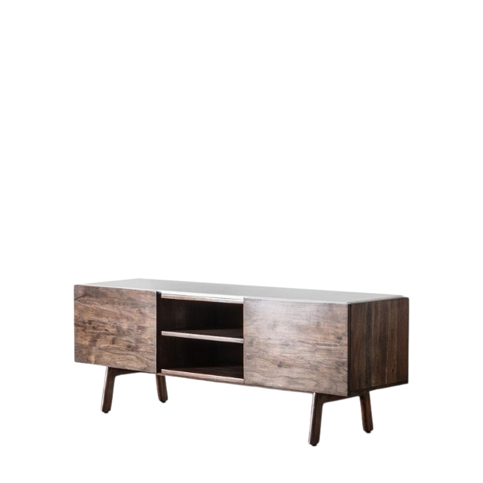 Barcelona Media Cabinet - Media Cabinet Dark Wood / Marble Sterling Home 4