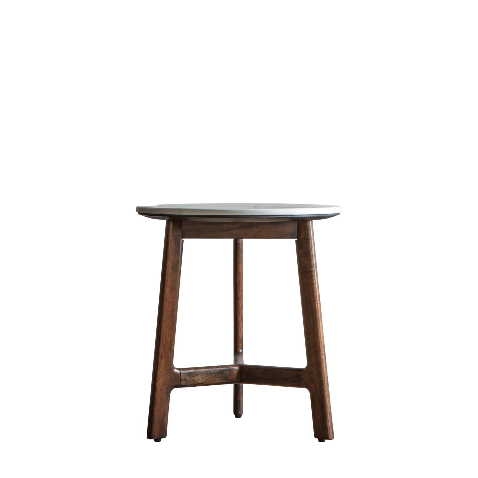 Barcelona Side Table - Side Table Dark Wood / Marble Sterling Home 1