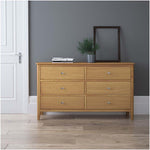 Bexley 3 + 3 Drawer Chest - 3 + 3 Drawer Chest Oak