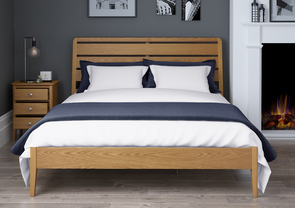Bexley Bedframe - 4ft6 Bedframe Oak - Double Beds Sterling Home 2