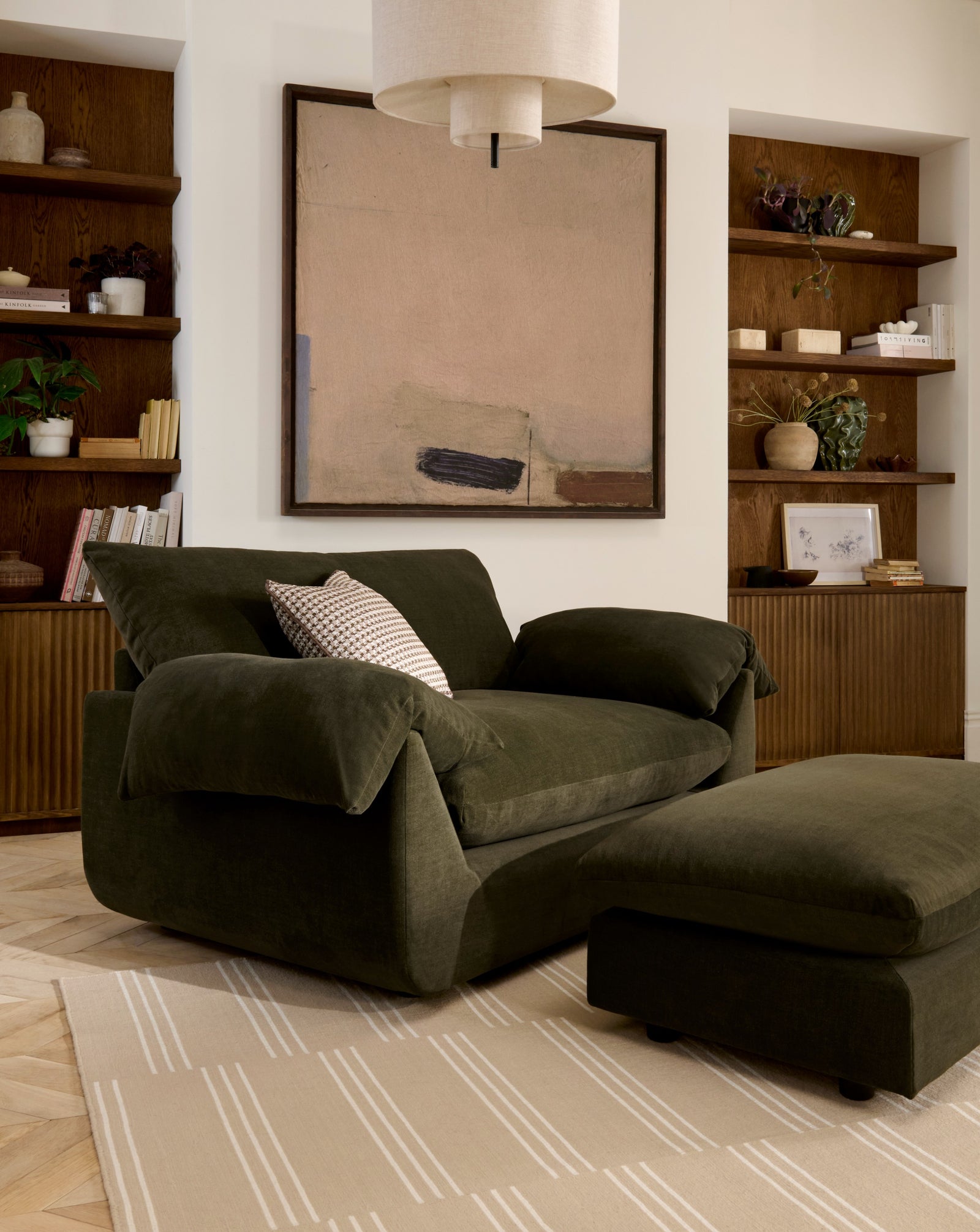 Vogue Williams Bayswater Loveseat - Cuddler Matt Chenille Sterling Home 2
