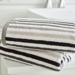 Bliss Linear Stripe Towel Chrome - Bliss Linear Stripe Bath Sheet Chrome Sterling Home 2