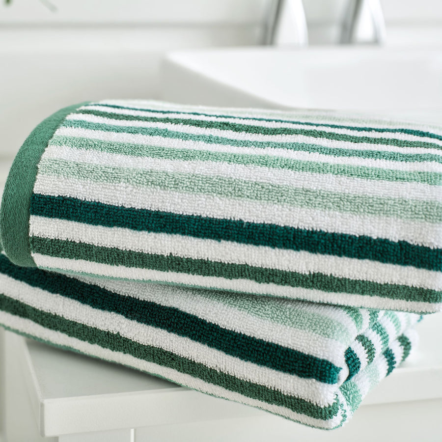 Bliss Linear Stripe Towel Green - Bliss Linear Stripe Bath Towel Green Sterling Home 2