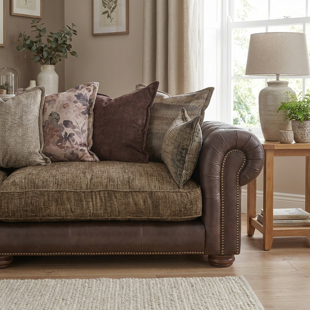 Blossom 3 Seater Pillow Back Sofa - 3 Seater Sofa - Standard Frame 3 Seater Sofas Sterling Home 3
