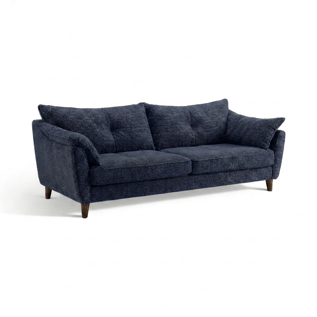 Zara 4 Seater Sofa - 4 Seater Sofa — Kingstown Navy, gallery image 2