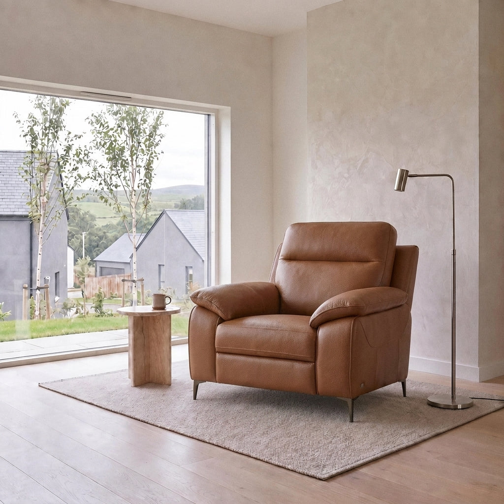 Nicoletti Vivaldi Armchair On Legs  - Chair on Legs CK Botero — Botero 2151 Cuoio, gallery image 1