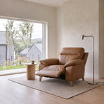 Nicoletti Vivaldi Recliner Armchair On Legs  - Power Recliner Chair on Legs CK Botero - Power Recliner with USB-C — Botero 2151 Cuoio, gallery image 1